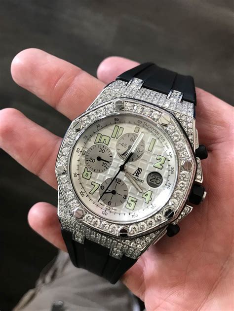 iced out audemars piguet skeleton dial royal oak|iced out ap diamond.